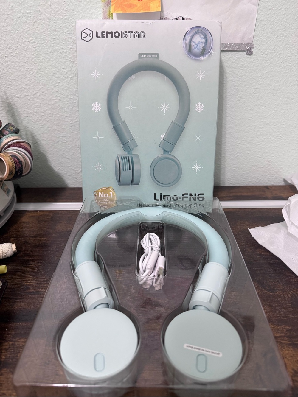 Limo-FN6 CoolNeck Fan Mint color